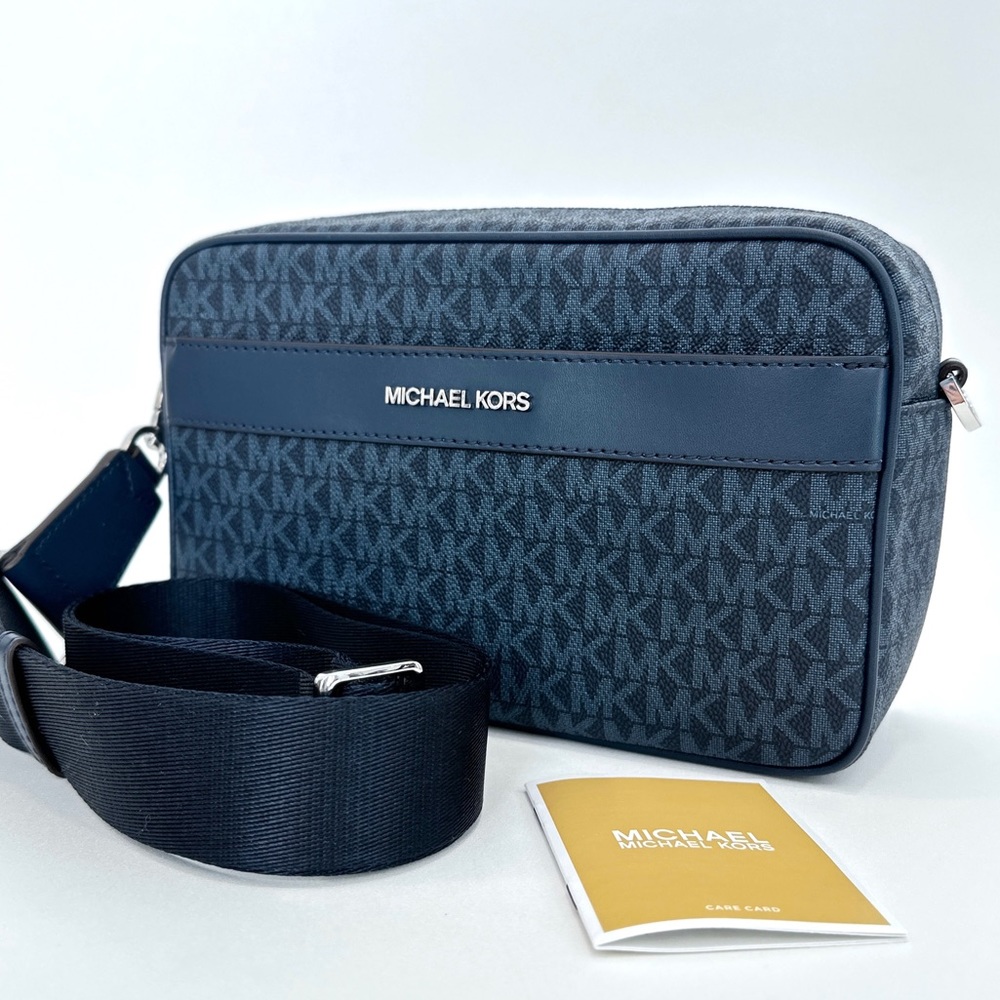 Michael Kors Large Pocket Kenly Crossbody Bag in Admiral Blue